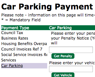 parking car fines monmouthshire payment select menu left please hand