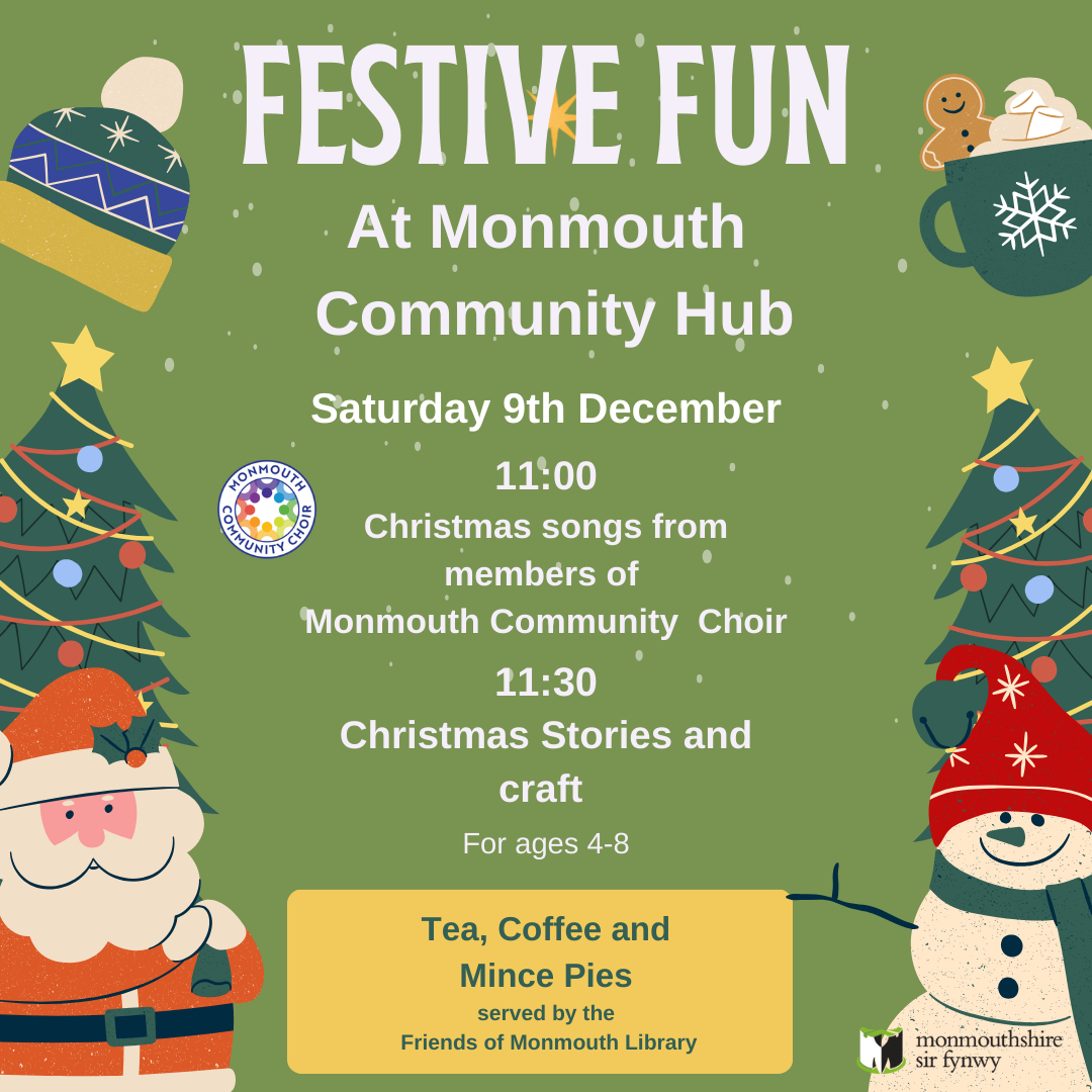 Monmouth Christmas Event Poster (Instagram Post) Monmouthshire